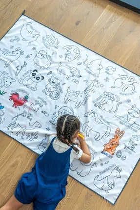 Kidslar®  Magic Paint - Yıkanabilir Çizim Halısı 100x150