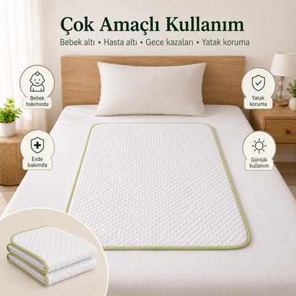 Kidslar Sızdırmaz & Yıkanabilir Yatak Koruyucu Ped — 60x90 cm