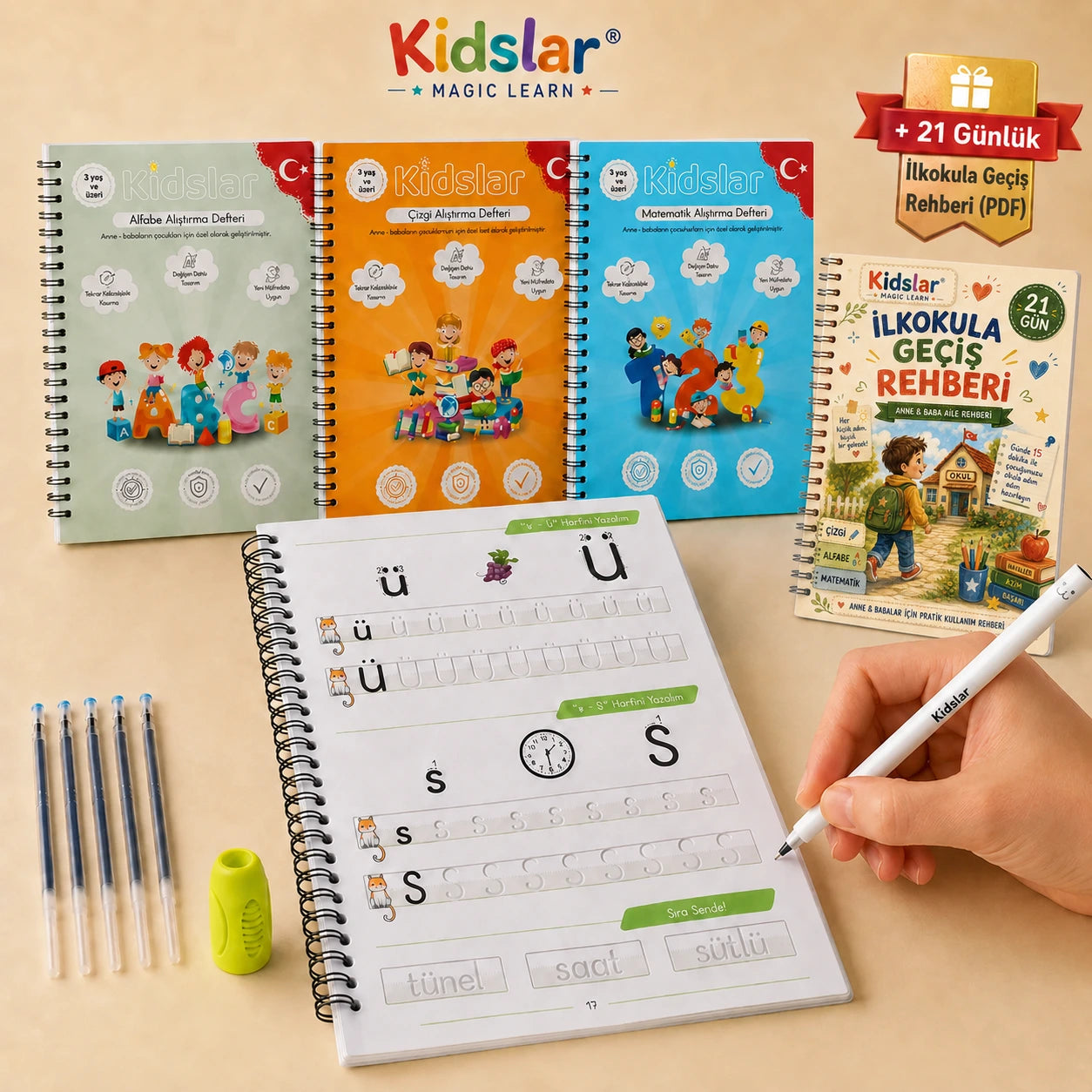 Kidslar® Magic Learn İlkokul Hazırlık Eğitim Seti