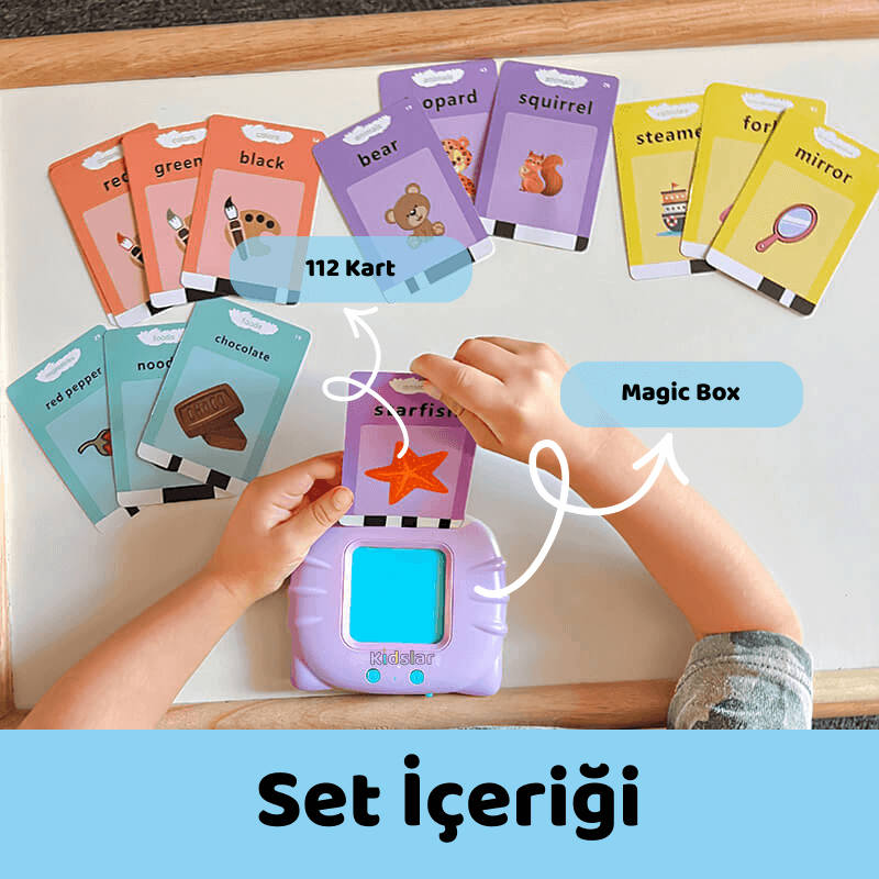 Kidslar® Magic Box - İngilizce Konuşan Kartlar