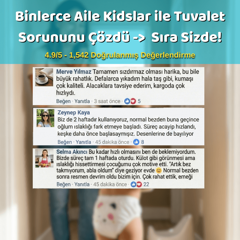 Kidslar® Tuvalet Alıştırma Külodu