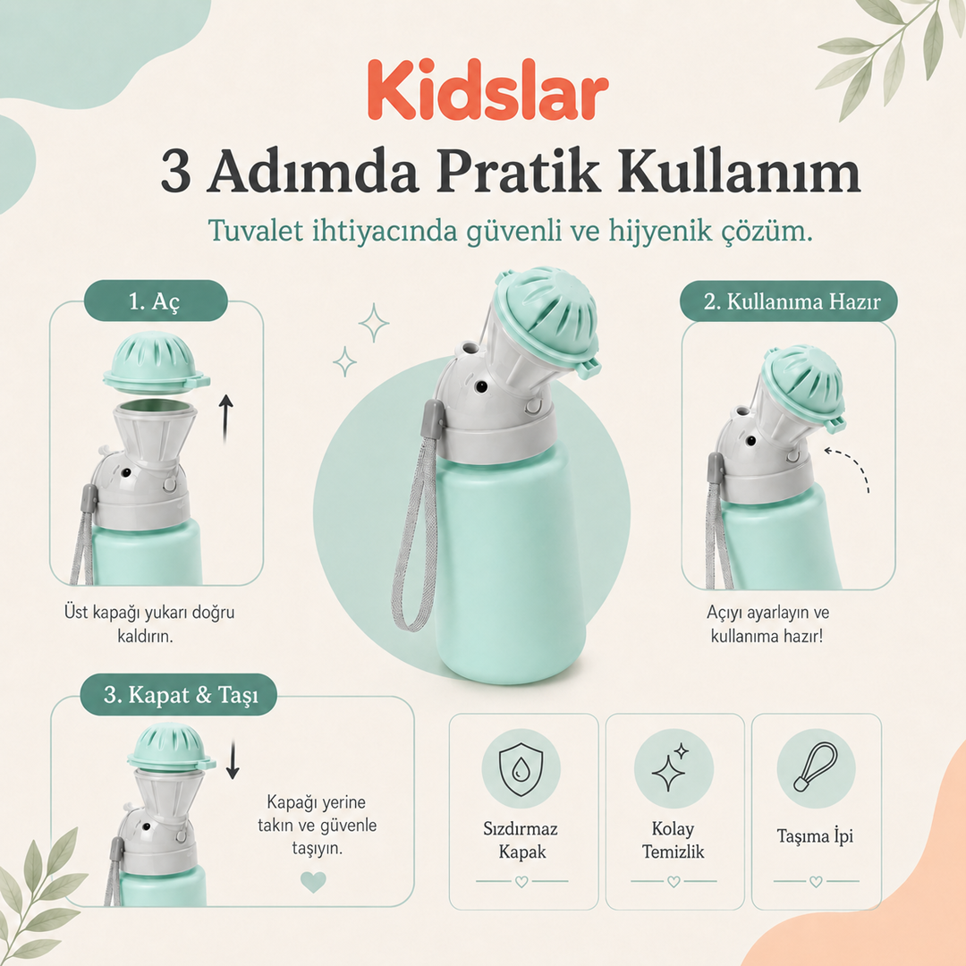 Kidslar Taşınabilir Çocuk Lazımlığı