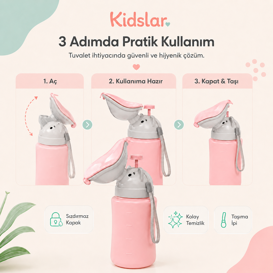 Kidslar Taşınabilir Çocuk Lazımlığı