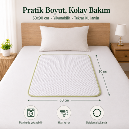 Kidslar Sızdırmaz & Yıkanabilir Yatak Koruyucu Ped — 60x90 cm