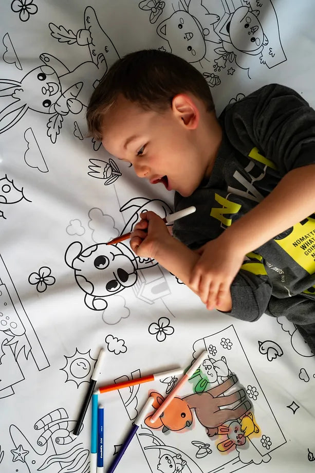 Kidslar®  Magic Paint - Yıkanabilir Çizim Halısı 100x150